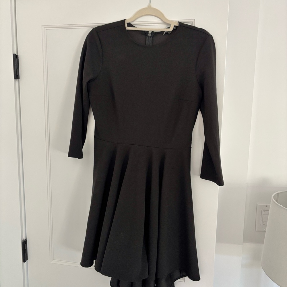 Express Black 3/4 Long Sleeve Dress. Size Medium